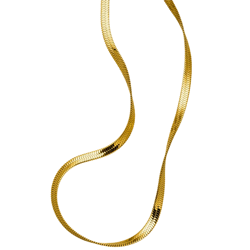 Snake Skin Kette | 18K vergoldet