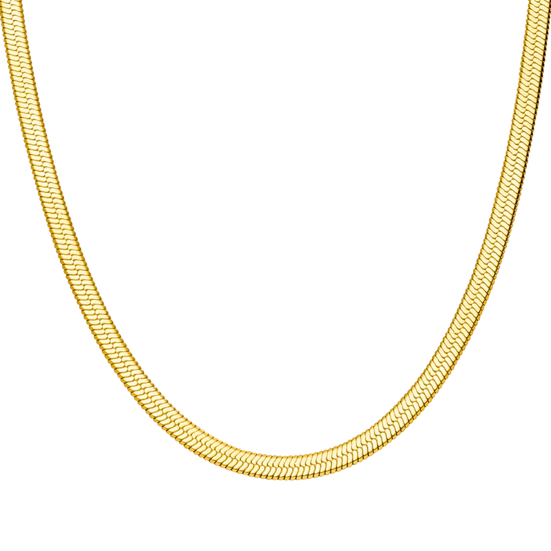 Snake Skin Kette | 18K vergoldet