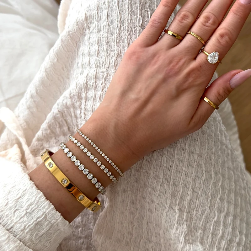 Tennis Armband | 18K vergoldet