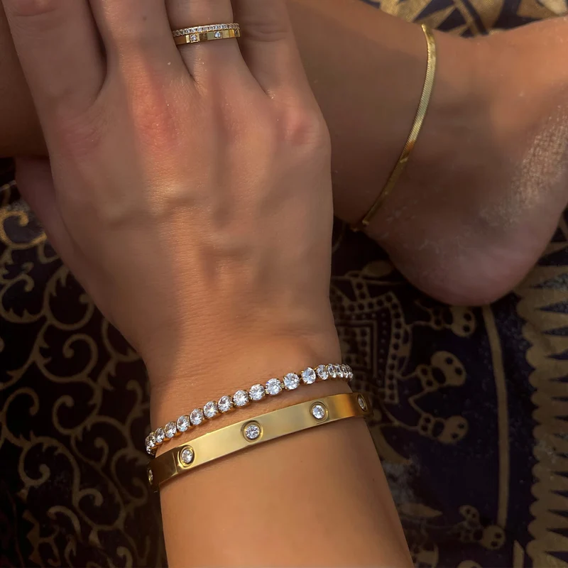 Tennis Armband | 18K vergoldet