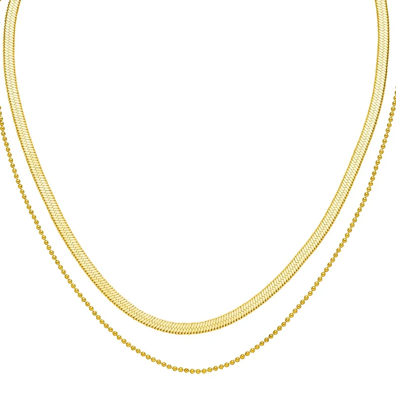 Sleeky Halskette | 18K vergoldet