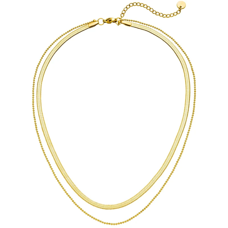 Sleeky Halskette | 18K vergoldet