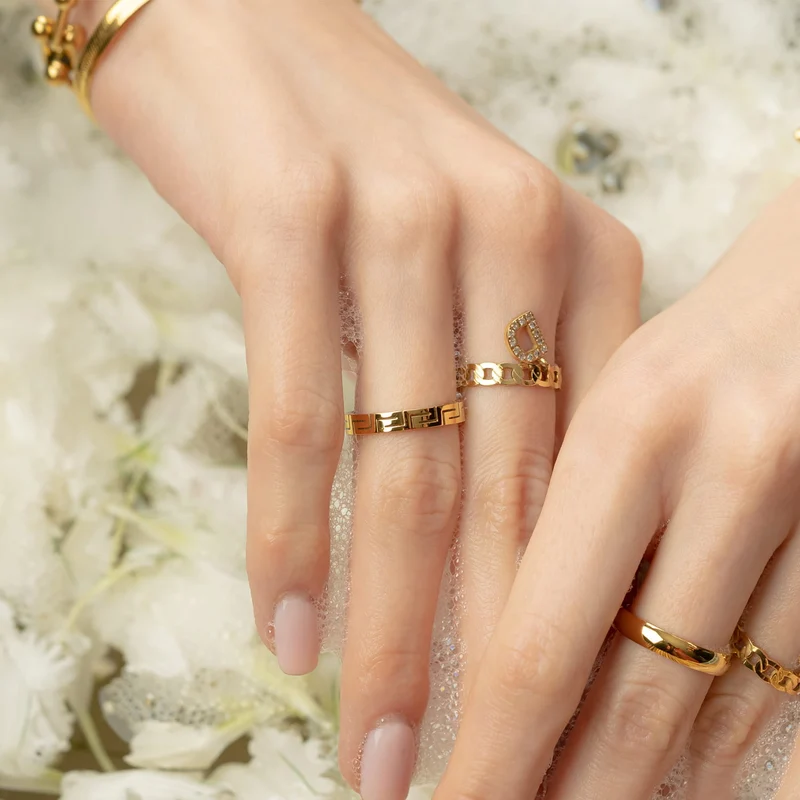 Troja Ring | 18K vergoldet