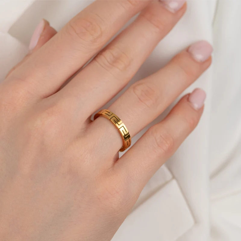 Troja Ring | 18K vergoldet