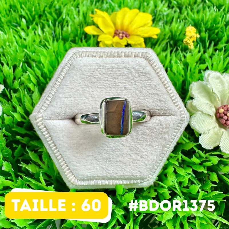 Boulder-Opal-Ring aus 925er Sterlingsilber #BDOR1375
