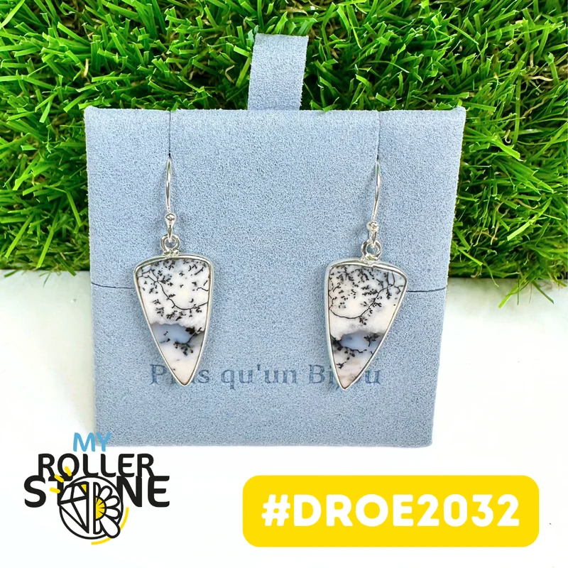 Dendritische Opal-Ohrringe #DROE2032