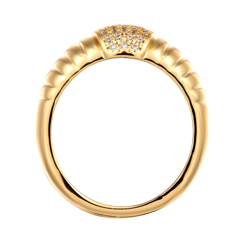 Ring Chunky | Zirkonia (Weiß)
