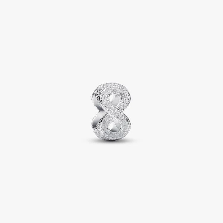Textured Infinity Symbol Mini Charms