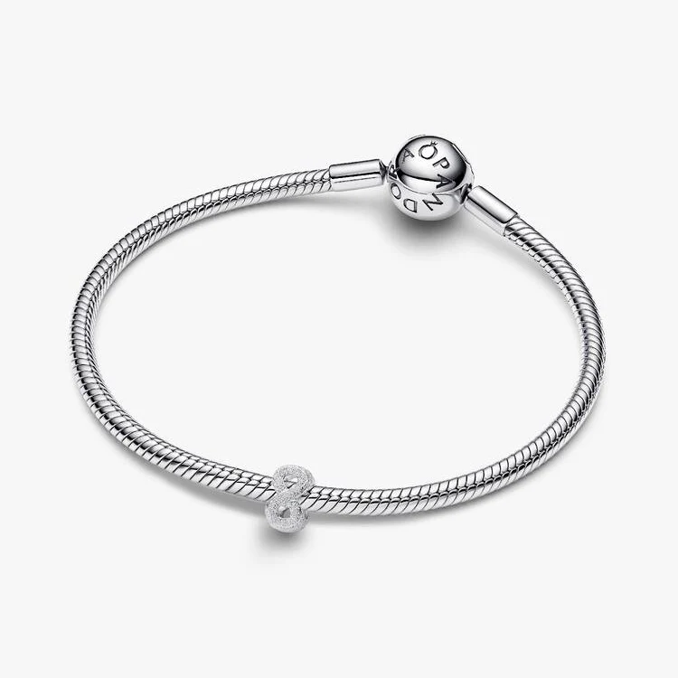 Textured Infinity Symbol Mini Charms