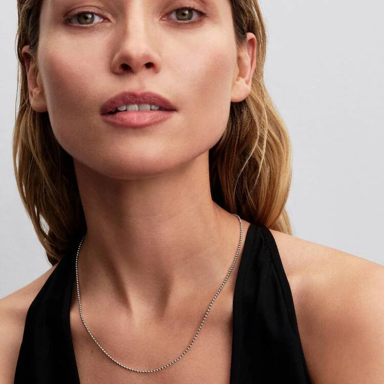 Ball Chain Necklace, 50cm