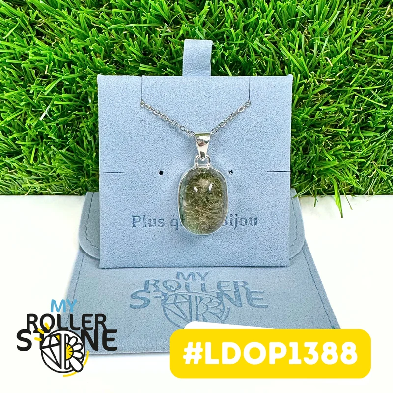 Lodolith-Anhänger, 925er Sterlingsilber #LDOP1388