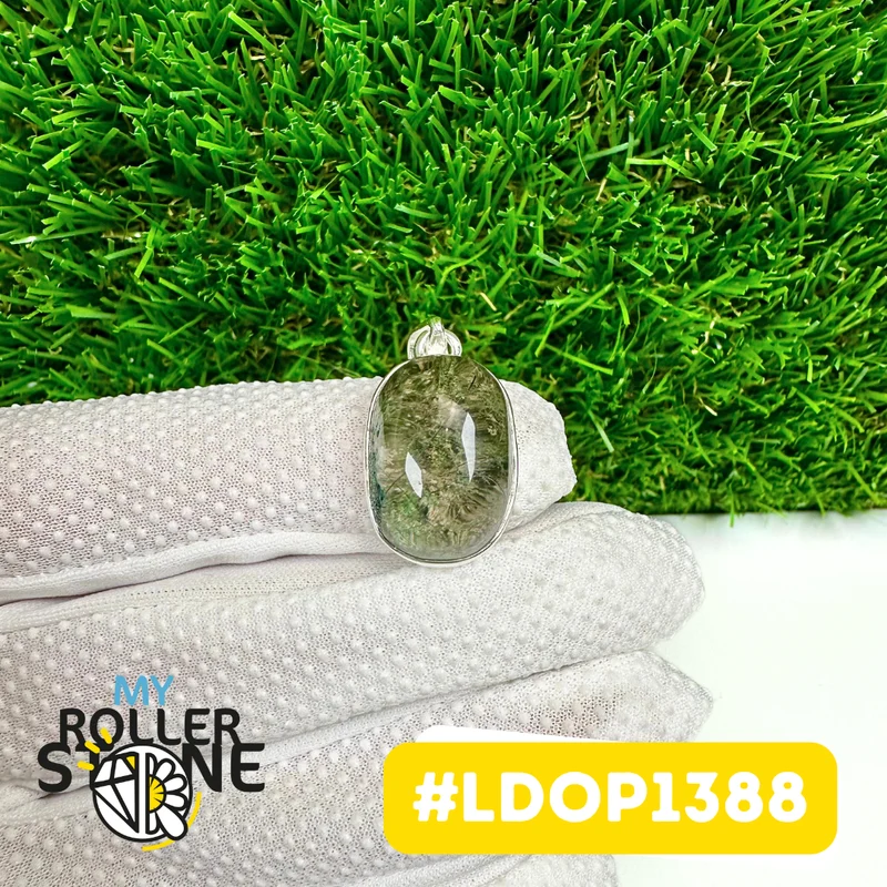 Lodolith-Anhänger, 925er Sterlingsilber #LDOP1388