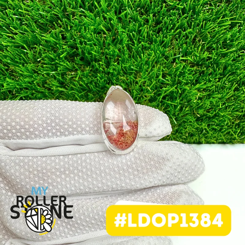 Lodolith-Anhänger, 925er Sterlingsilber #LDOP1384