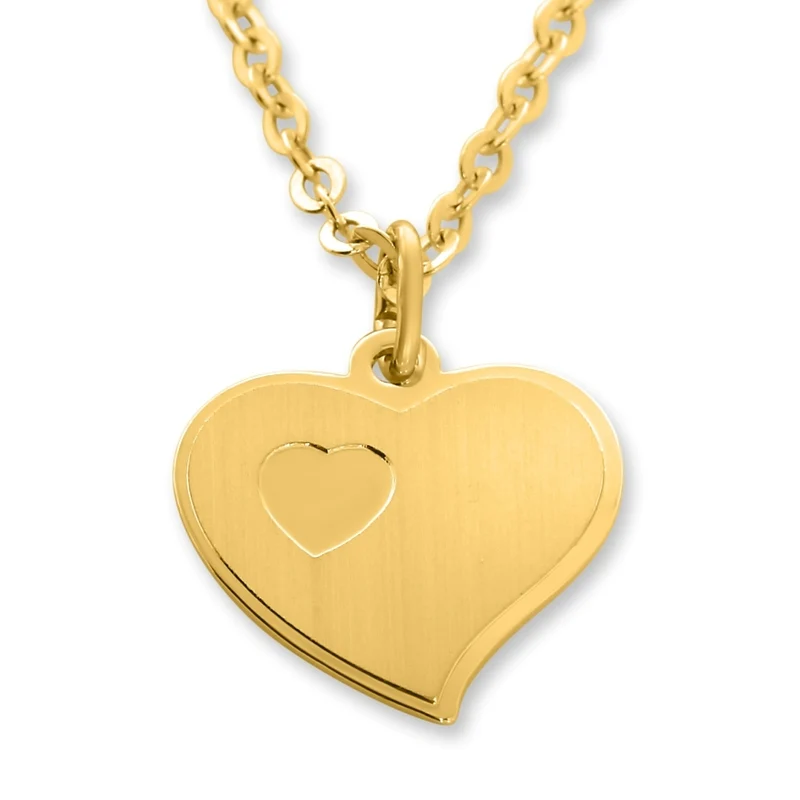 HERZKETTE MIT NAMEN HALSKETTE HERZ DAMEN SCHMUCK GOLD GESCHENK MAMA