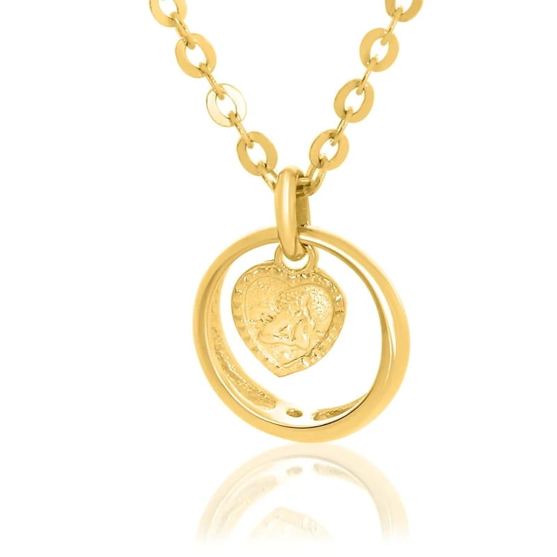 SCHUTZENGEL KETTE GOLD TAUFRING TAUFKETTE TAUFGESCHENK TAUFRINGE ONLINE