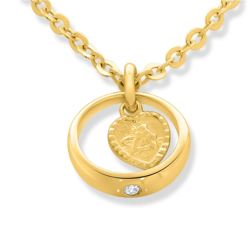 SCHUTZENGEL KETTE GOLD TAUFRING TAUFKETTE TAUFGESCHENK TAUFRINGE ONLINE