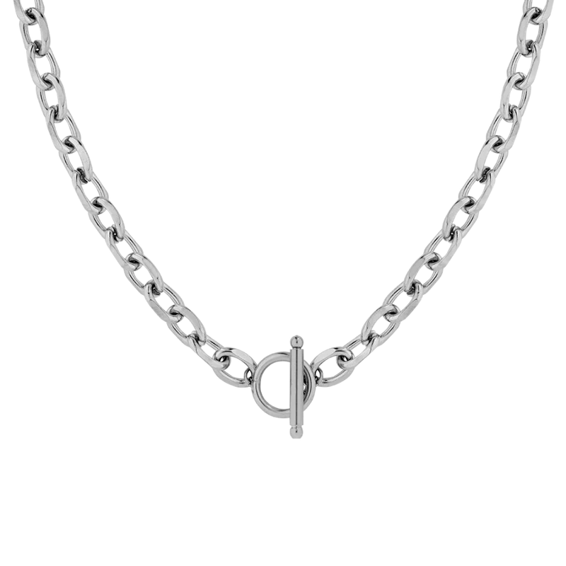 Chunky T-Bar Kette 14K Vergoldet
