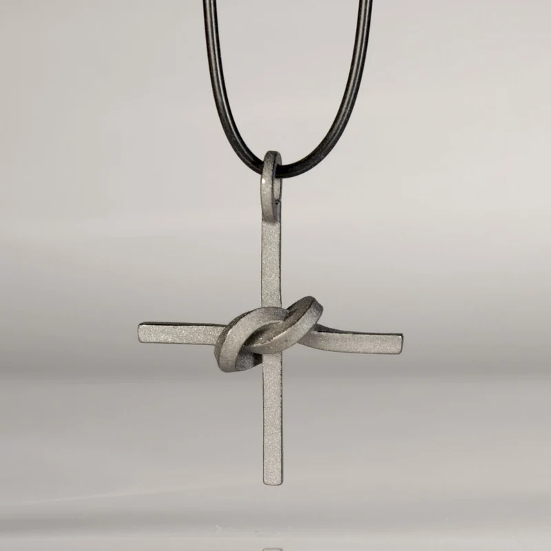 925er Silber Anhänger Knotenschmuck Kreuz ANH-26