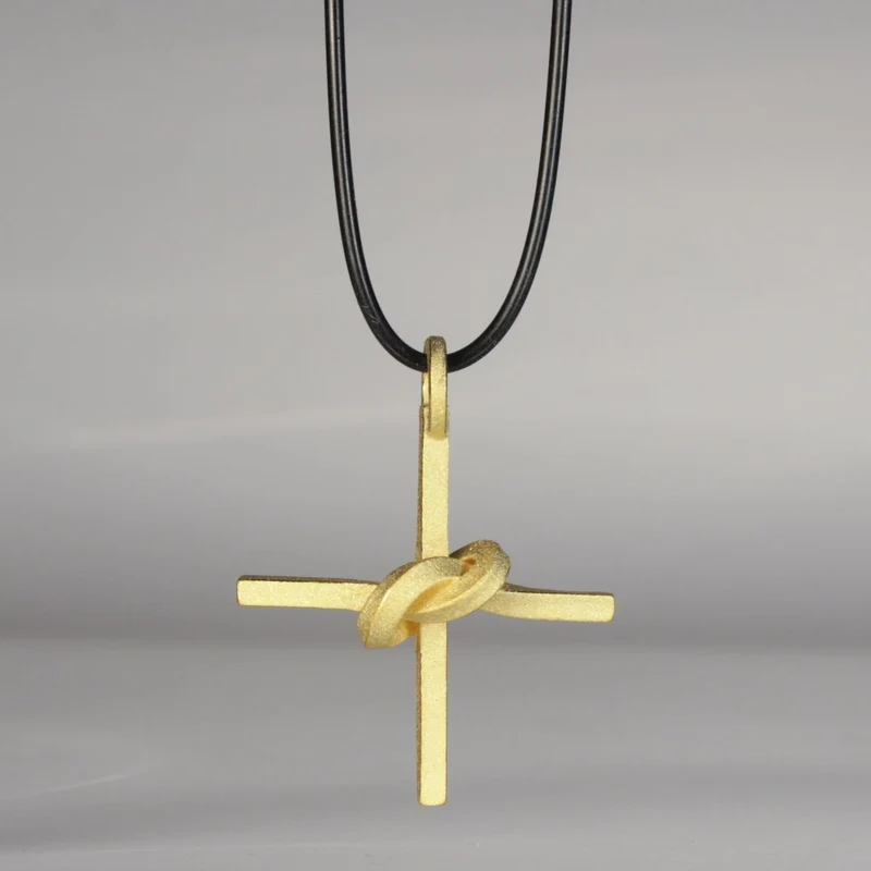 925er Silber Anhänger Knotenschmuck Kreuz ANH-26
