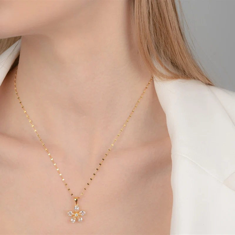 Sakura Flower Kette | 925 Echtsilber