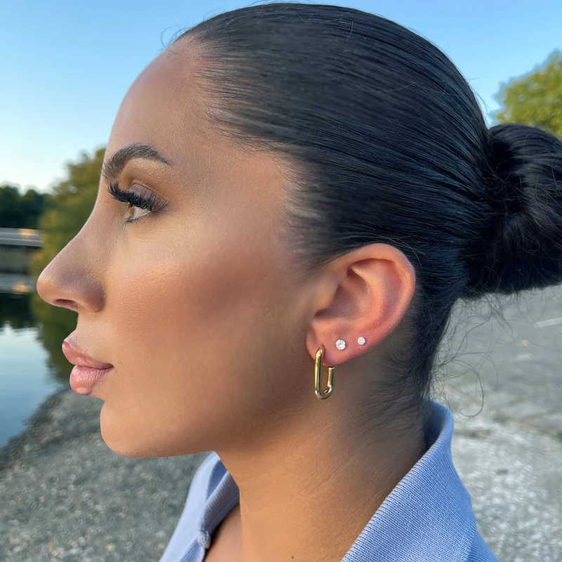 Aylin Ohrstecker | 18K vergoldet