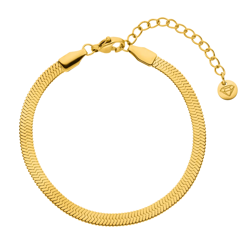 Snake Skin Armband | 18K vergoldet