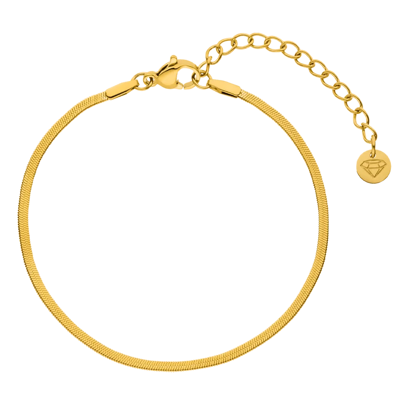 Snake Skin Armband | 18K vergoldet
