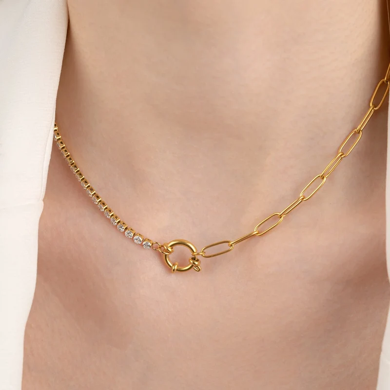 Tennis Chain Kette | 18K vergoldet