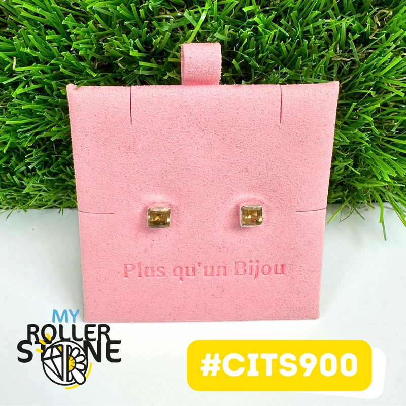 Citrin-Ohrringe aus 925er Sterlingsilber #CITS900