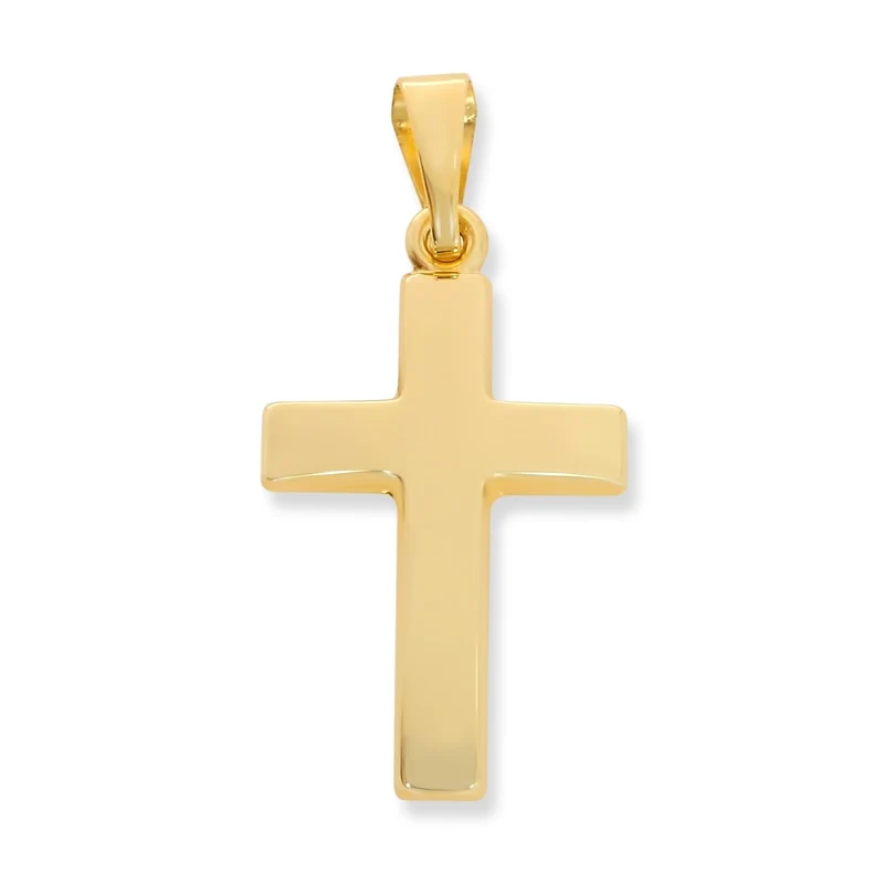 333er GELBGOLD KREUZ KETTEN ANHÄNGER, TAUFSCHMUCK ONLINE