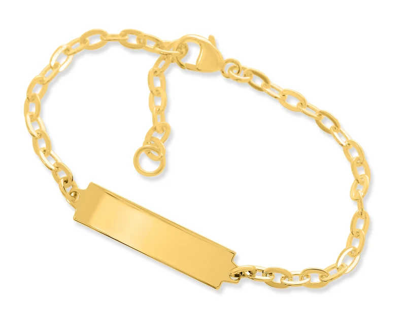ARMBAND MIT GRAVUR GOLD TAUFE TAUFSCHMUCK ONLINE ARMKETTCHEN NAME