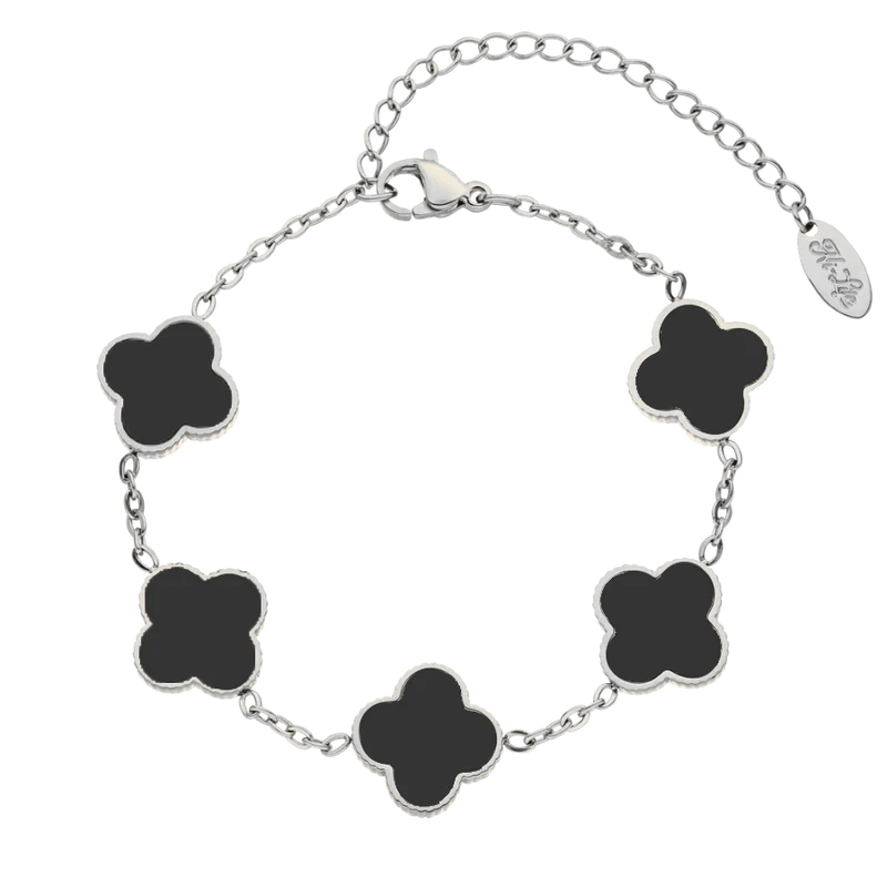 Noir Lucky Leaf Abbaddon Armband 14K Vergoldet