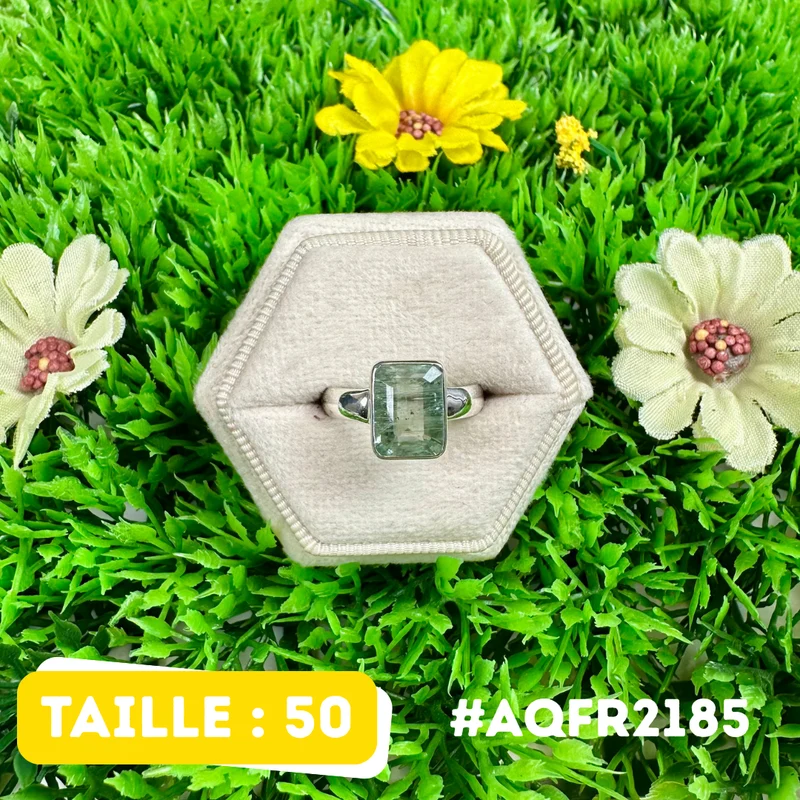 Facettierter Aquamarinring aus 925er Sterlingsilber #AQFR2185