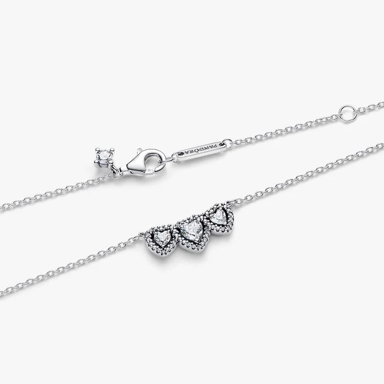 Halo Heart Trilogy Collier Necklace, 45cm