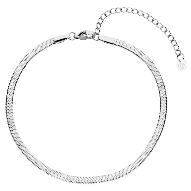 Snake Skin Fußkette | 18K vergoldet