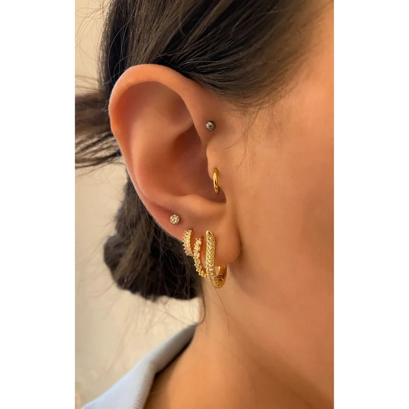 Small Zircon Ohrringe | 925 Echtsilber