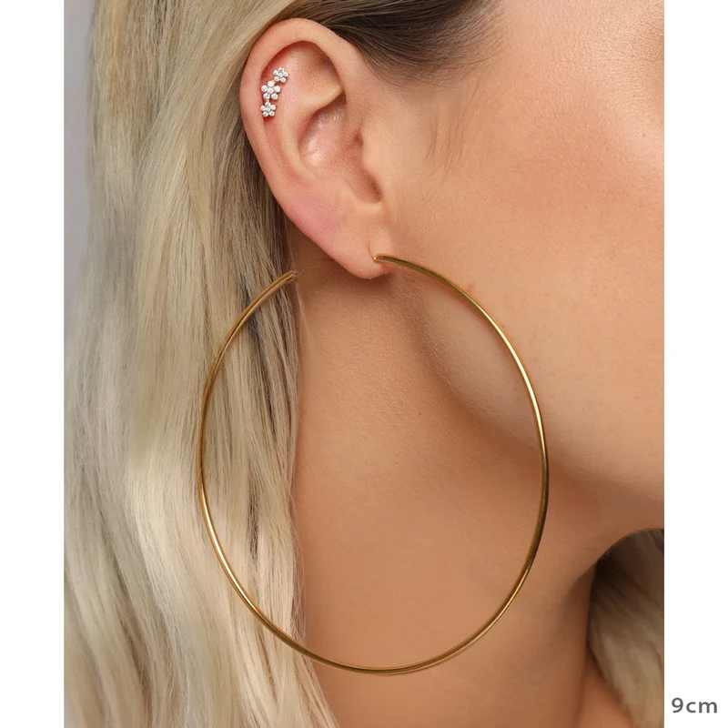 Large Hoops Ohrringe | 18K vergoldet