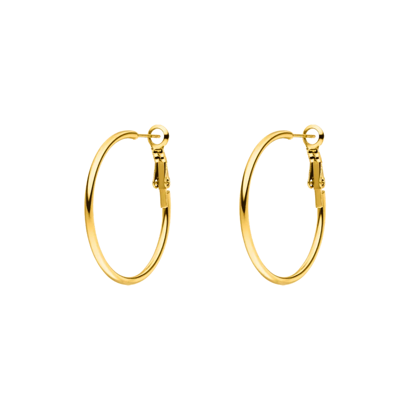 Large Hoops Ohrringe | 18K vergoldet