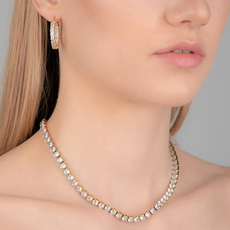 Cristallo Ohrringe | 18K vergoldet