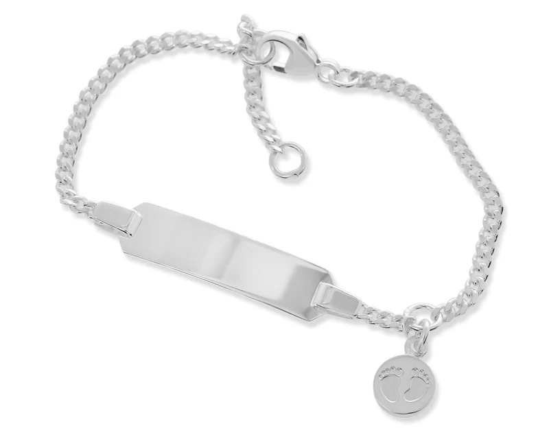 ID ARMBAND MIT WUNSCHGRAVUR TAUFSCHMUCK ONLINE 925 SILBER TAUFARMBAND BABY GEBURT