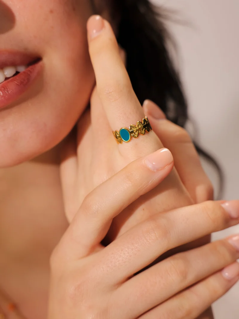 Delicate Blue Ring