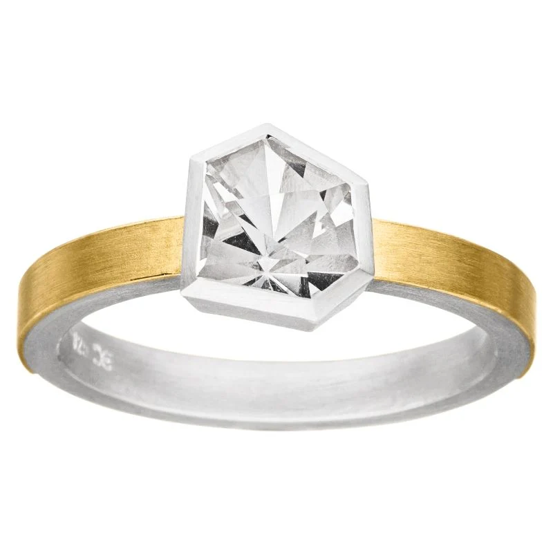925er Silber Ring feingoldbelegt MANU R1310AL