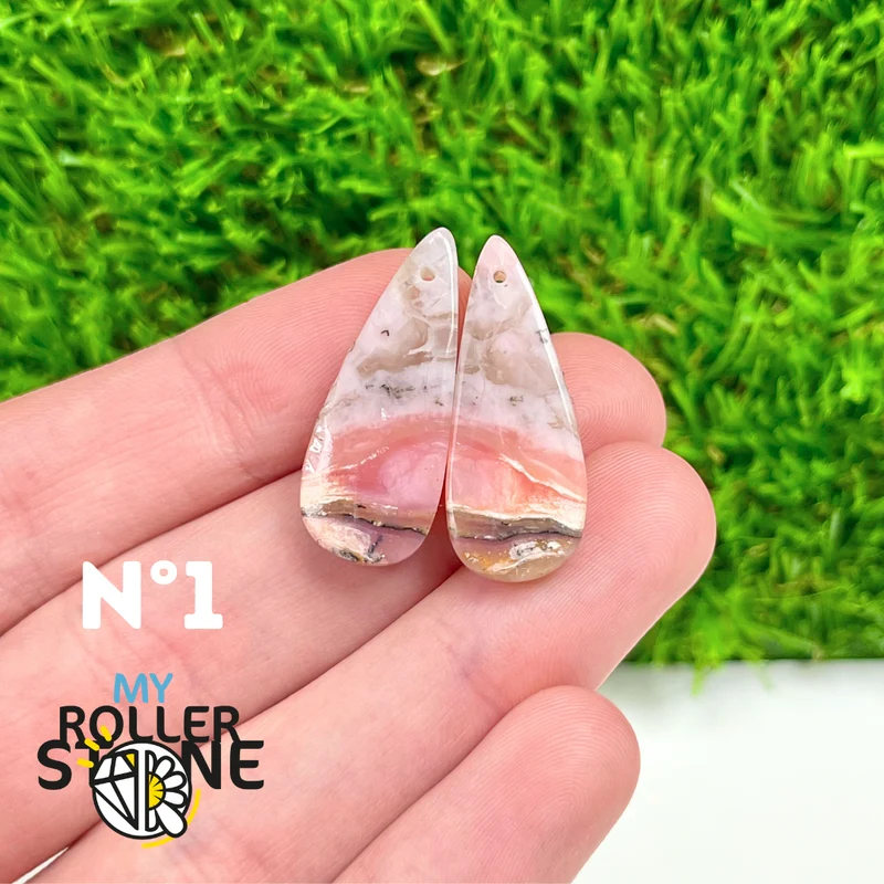 Duo Pink Opal Piercing Anhänger