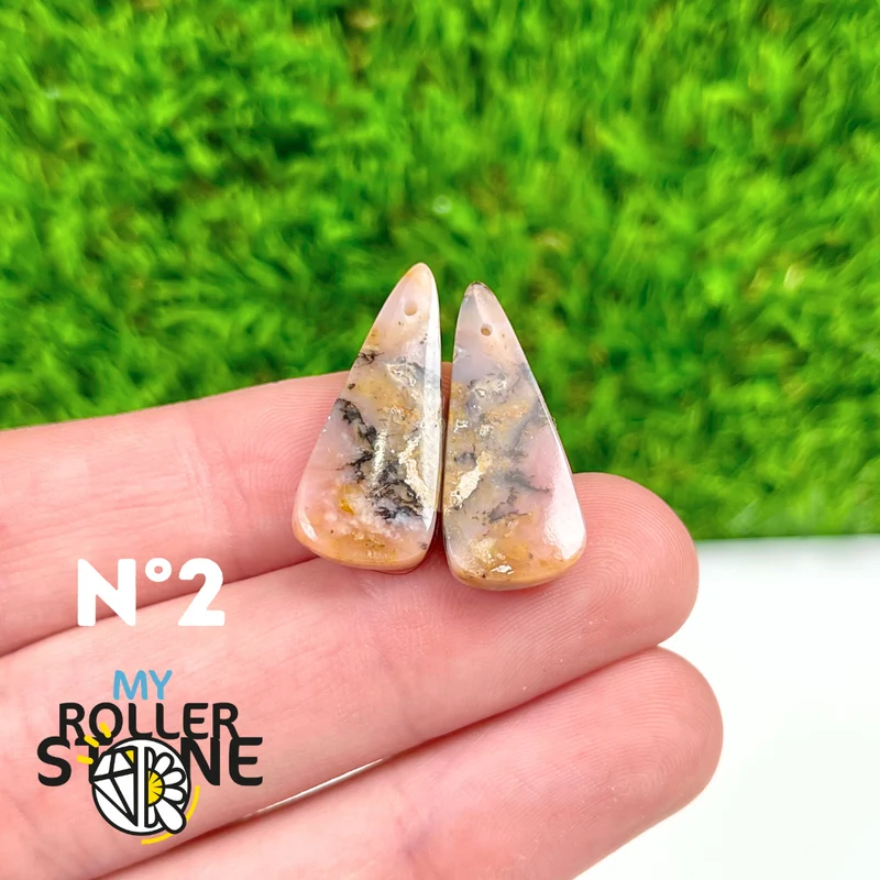 Duo Pink Opal Piercing Anhänger