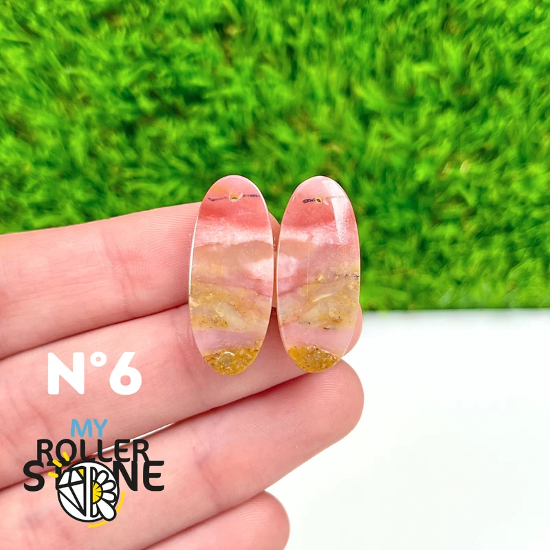 Duo Pink Opal Piercing Anhänger