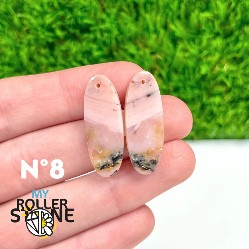 Duo Pink Opal Piercing Anhänger