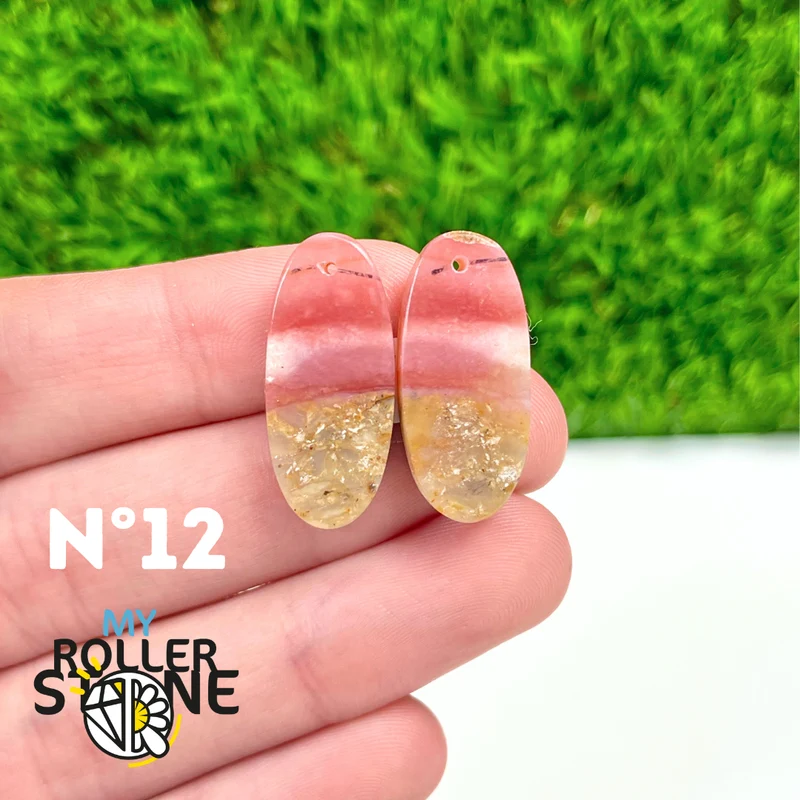 Duo Pink Opal Piercing Anhänger