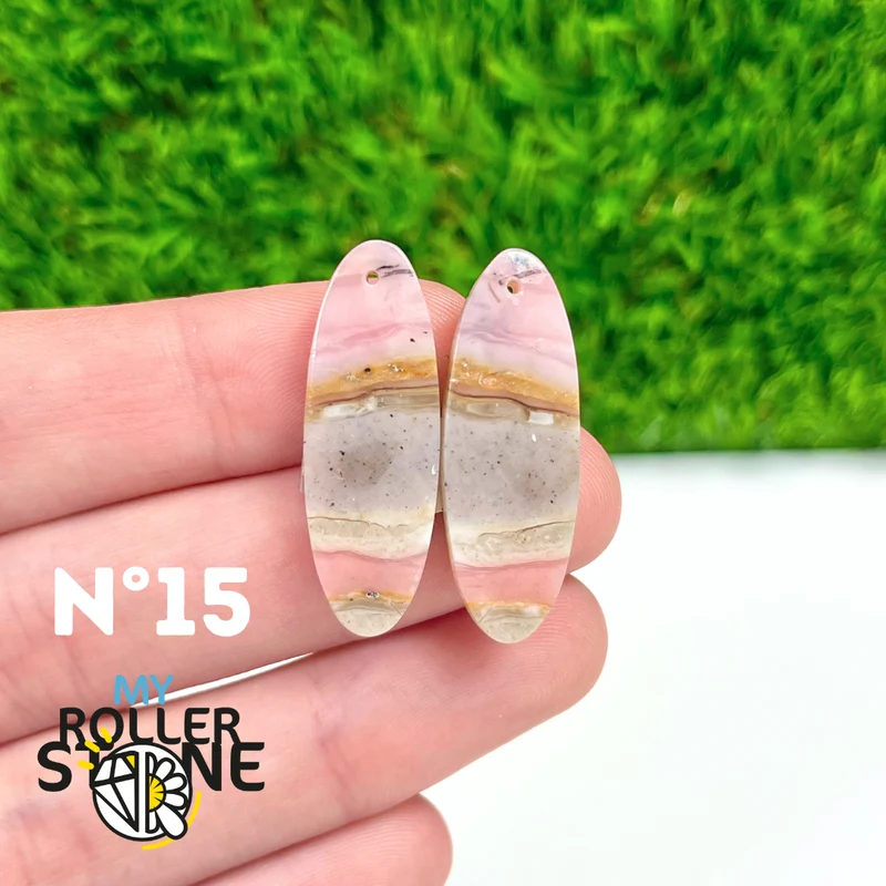 Duo Pink Opal Piercing Anhänger