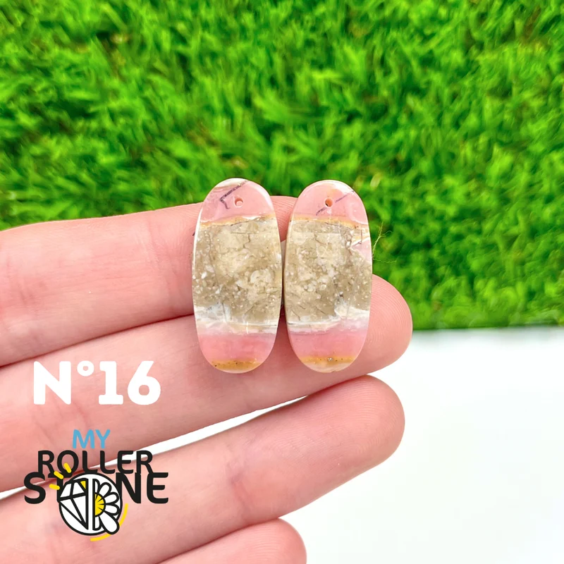 Duo Pink Opal Piercing Anhänger