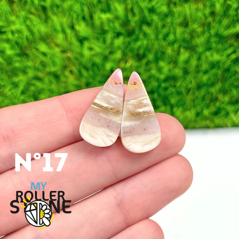 Duo Pink Opal Piercing Anhänger